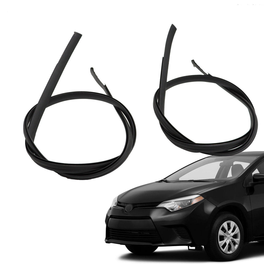 2009-2013 Toyota Corolla Roof Drip Molding Trim Left & Right Black 2PCS