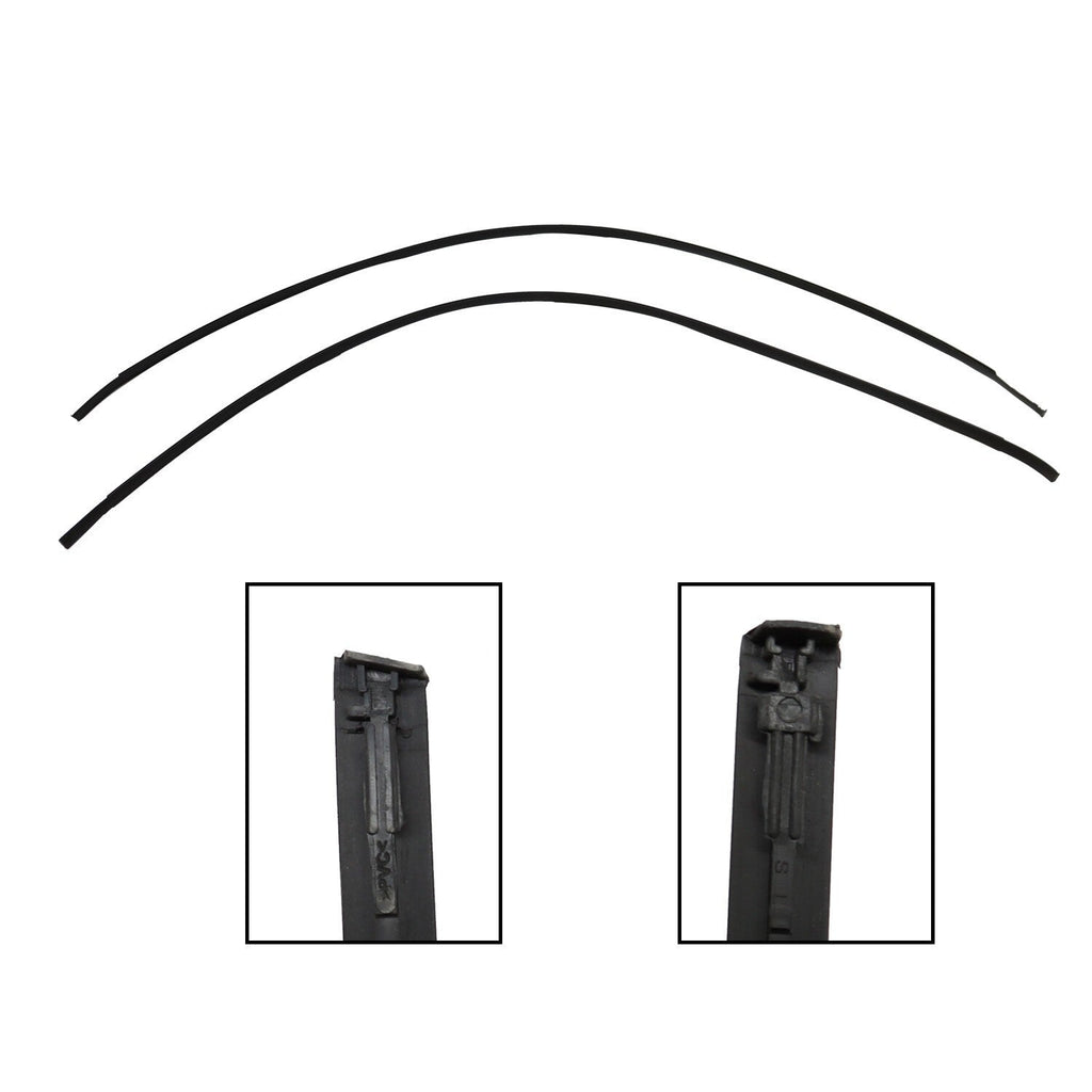 2009-2013 Toyota Corolla Roof Drip Molding Trim Left & Right Black 2PCS