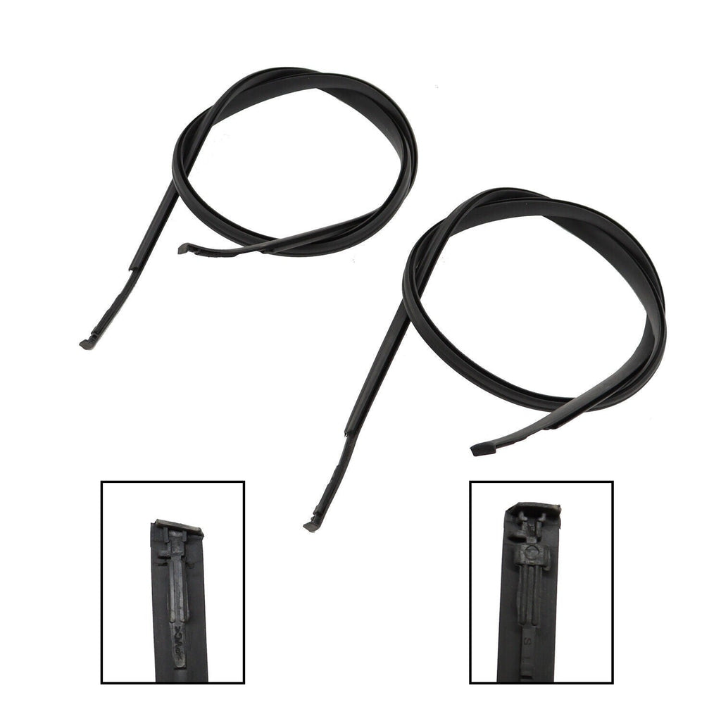 2009-2013 Toyota Corolla Roof Drip Molding Trim Left & Right Black 2PCS
