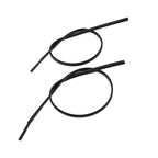 2009-2013 Toyota Corolla Roof Drip Molding Trim Left & Right Black 2PCS