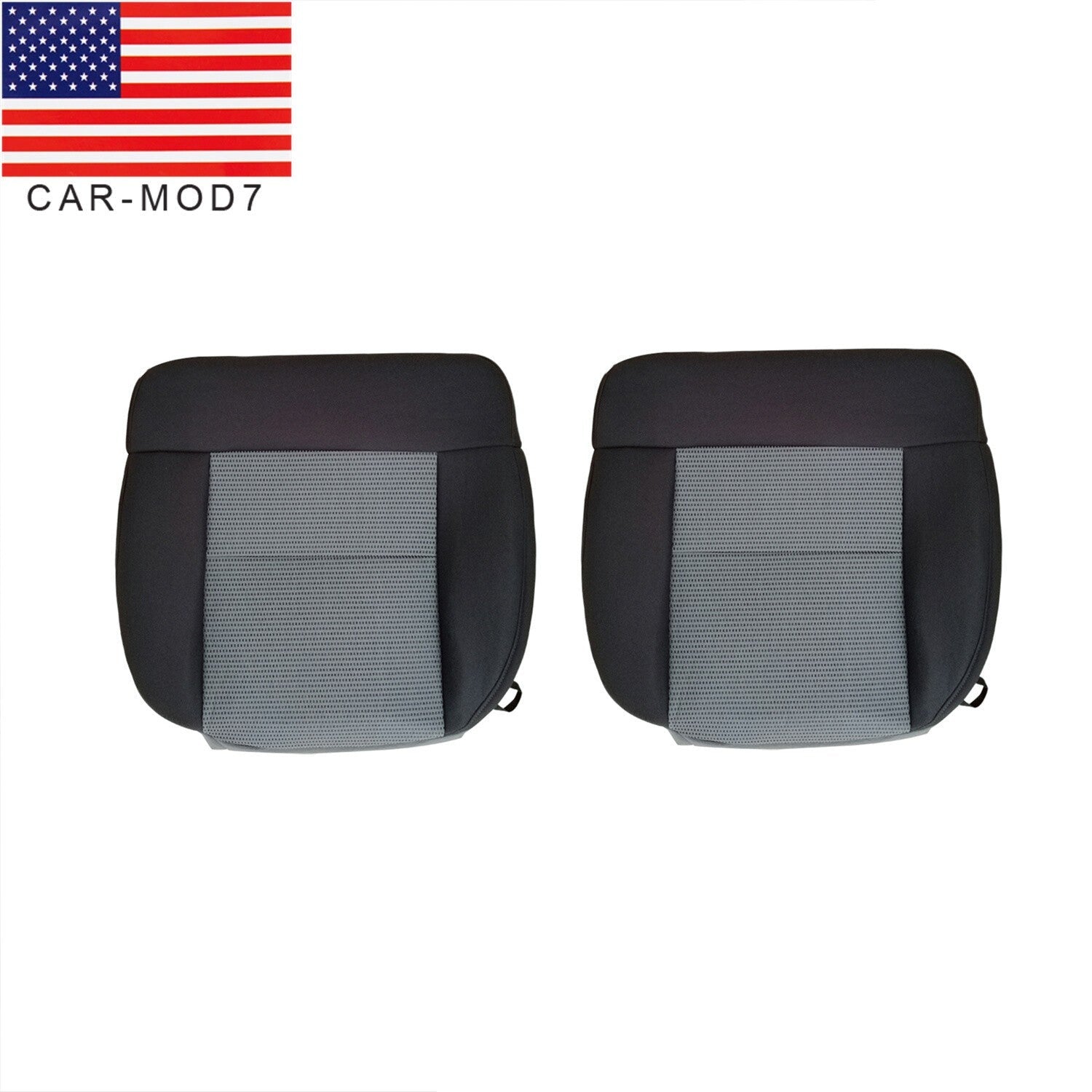 2004-2008 Ford F150 XL Dark Gray Cloth Driver & Passenger Seat Covers Bottom