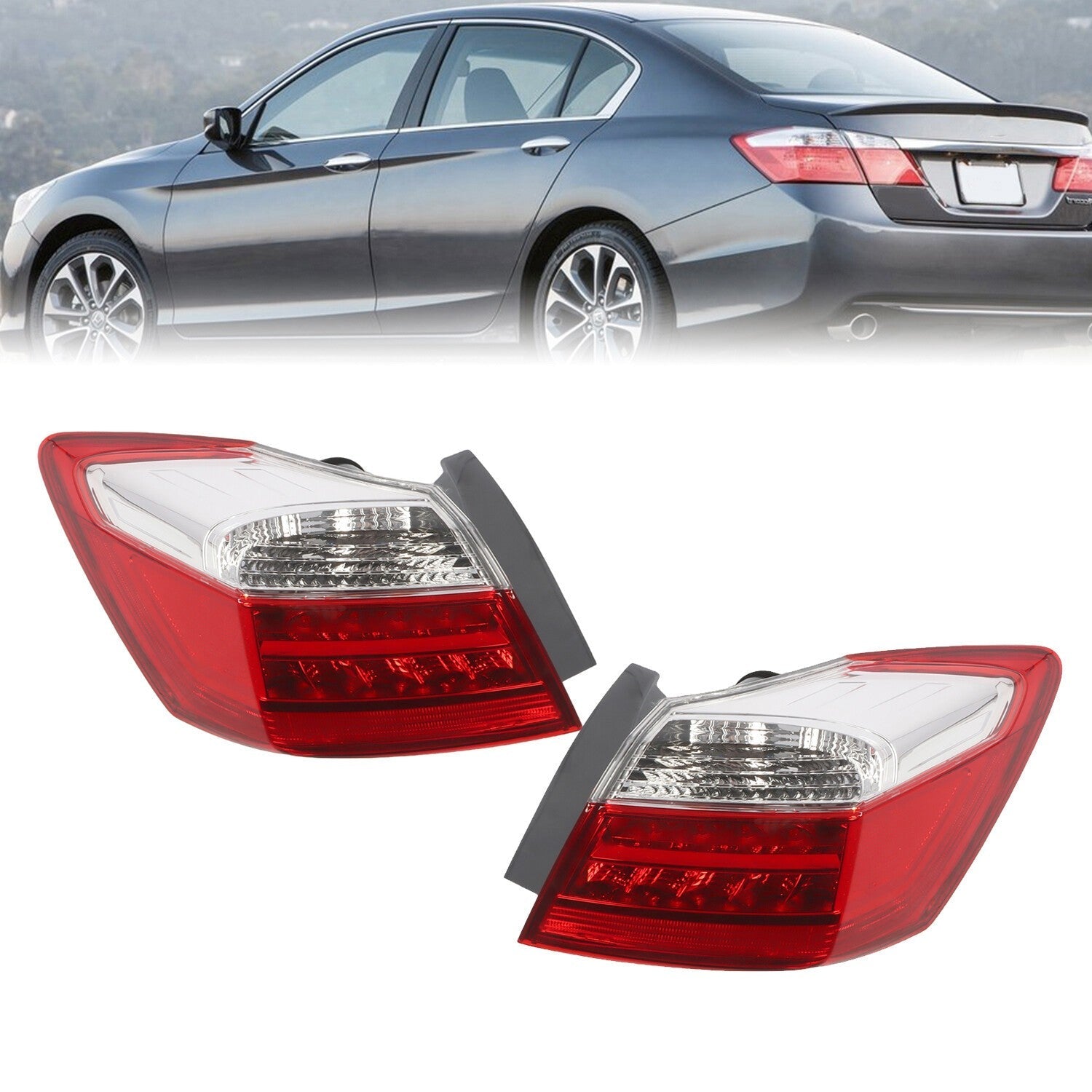 2013-2015 Honda Accord EX-L Touring LED Tail Light Left & Right Sedan