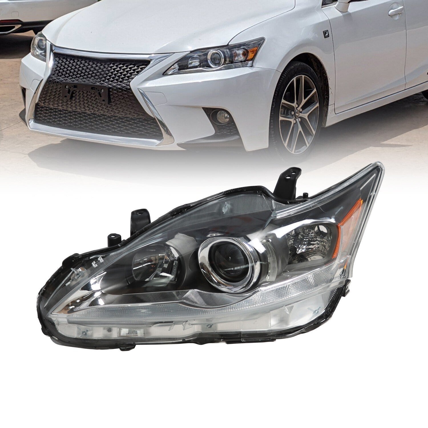 2011-2017 Lexus CT200H Left Driver Side Projector Headlight Assembly