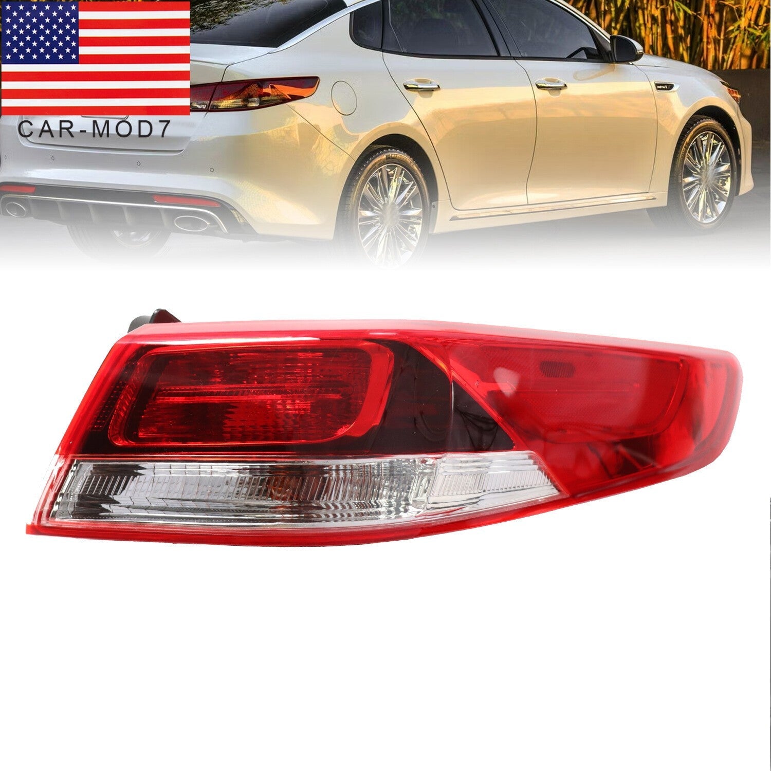 2016-2020 Kia Optima Rear Right Halogen Tail Light Lamp Outer Passenger Side