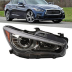 2014-2022 Infiniti Q50 Right LED Headlight Assembly Passenger Side W/O AFS