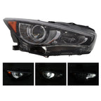 2014-2022 Infiniti Q50 Right LED Headlight Assembly Passenger Side W/O AFS