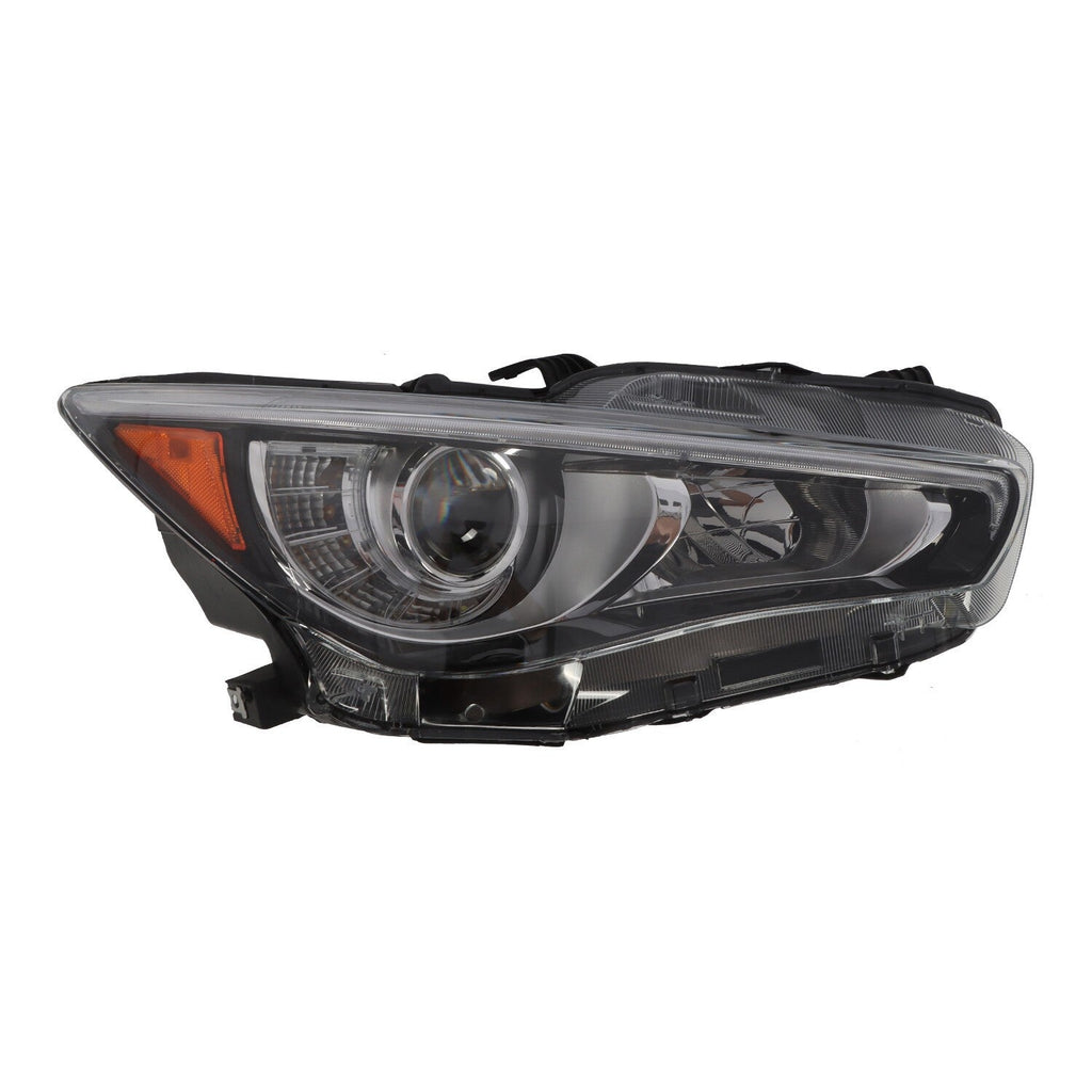 2014-2022 Infiniti Q50 Right LED Headlight Assembly Passenger Side W/O AFS