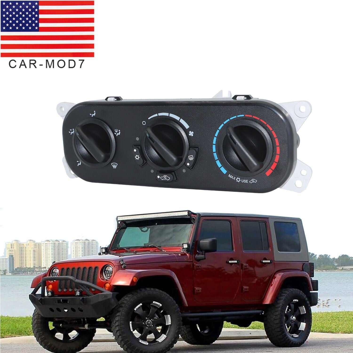 2007-2010 Jeep Wrangler JK V6 3.8L A/C Heater Control Module 55111840AE