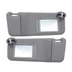 2007-2011 Toyota Camry Sun Visor Pair Gray w/Sunroof & Lights Left Right