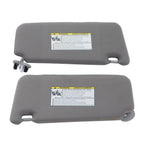2007-2011 Toyota Camry Sun Visor Pair Gray w/Sunroof & Lights Left Right