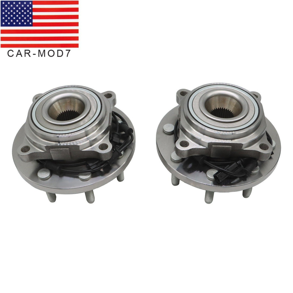 2012-2013 Ram 2500 3500 Front Wheel Bearing Hub Assembly Pair 8 Lug ABS