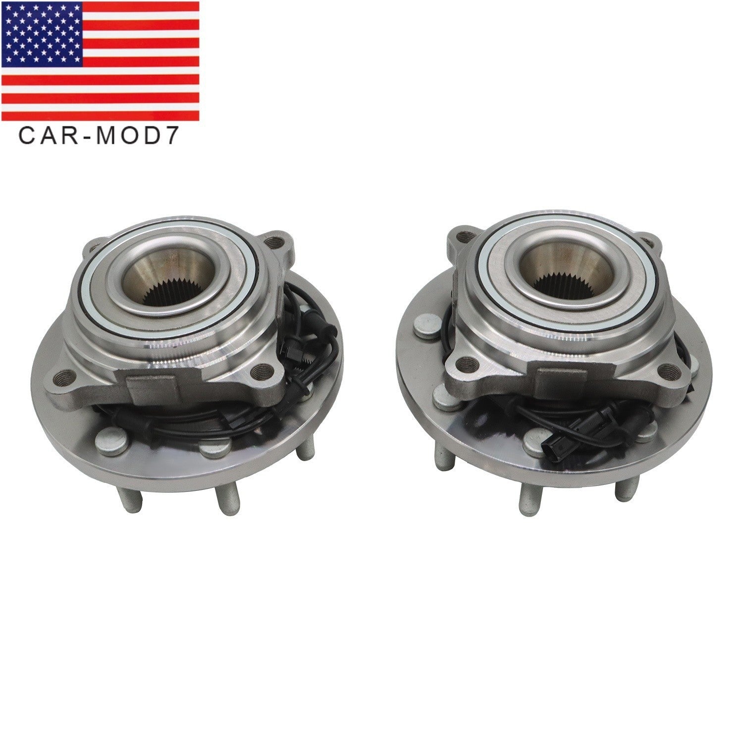 2012-2013 Ram 2500 3500 Front Wheel Bearing Hub Assembly Pair 8 Lug ABS