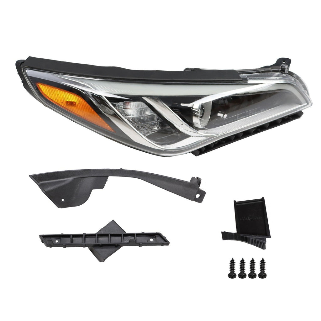2015-2017 Hyundai Sonata Right Headlight Headlamp Passenger Side RH
