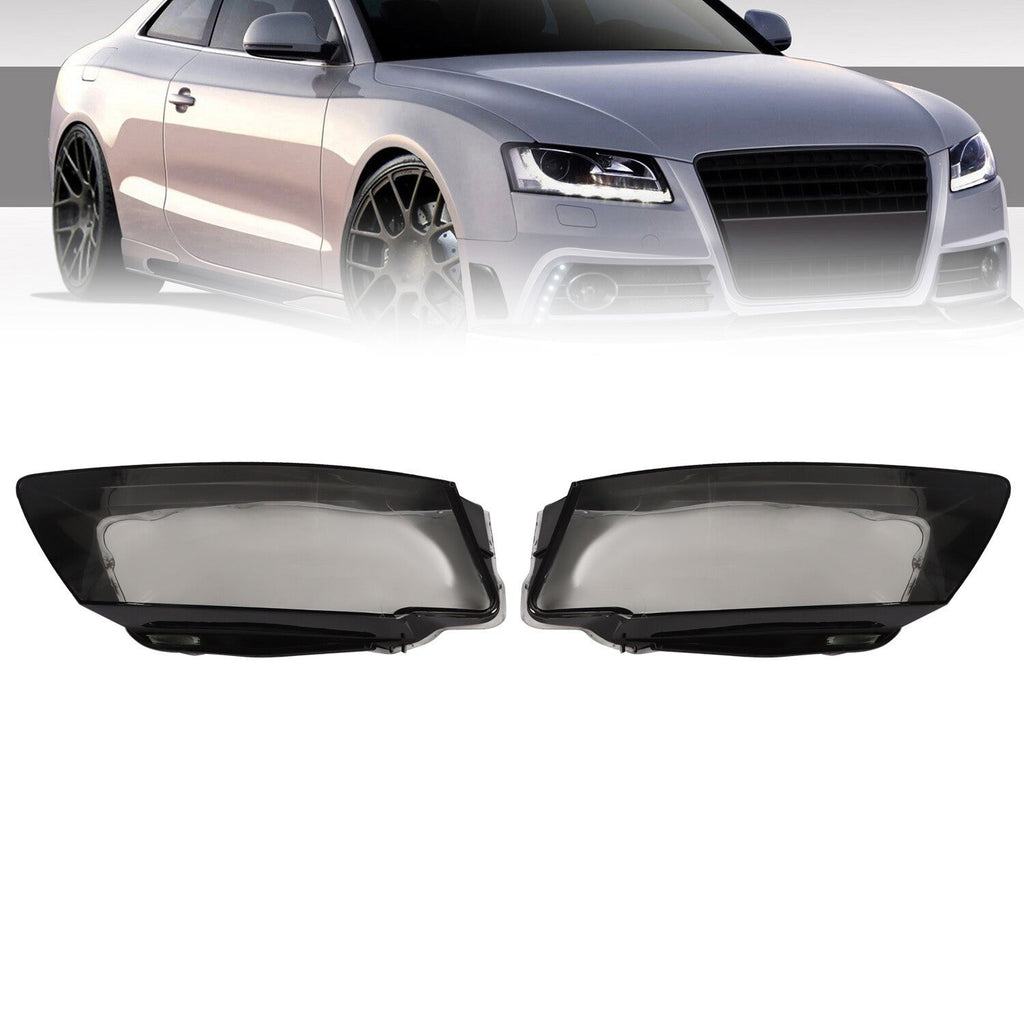 2008-2012 Audi A5 S5 RS5 Headlight Covers Lens Shell Left & Right Set