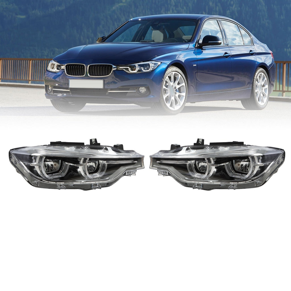 2016-2019 BMW 3 Series F30 F31 LED Headlights LH & RH Non-AFS Pair