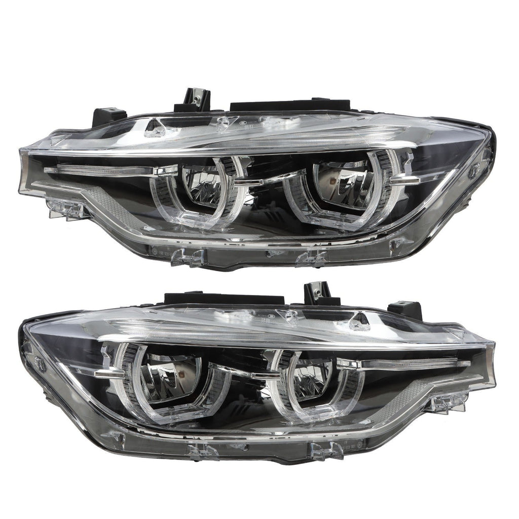 2016-2019 BMW 3 Series F30 F31 LED Headlights LH & RH Non-AFS Pair