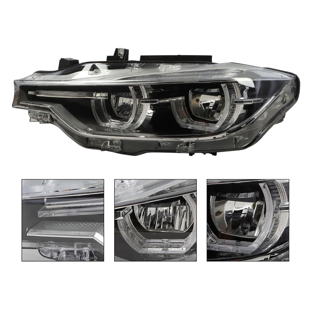 2016-2019 BMW 3 Series F30 F31 LED Headlights LH & RH Non-AFS Pair