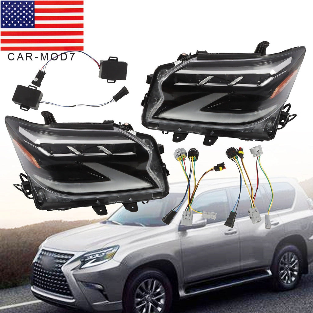 2014-2019 Lexus GX460 Full LED Headlights Left & Right Side Headlamps