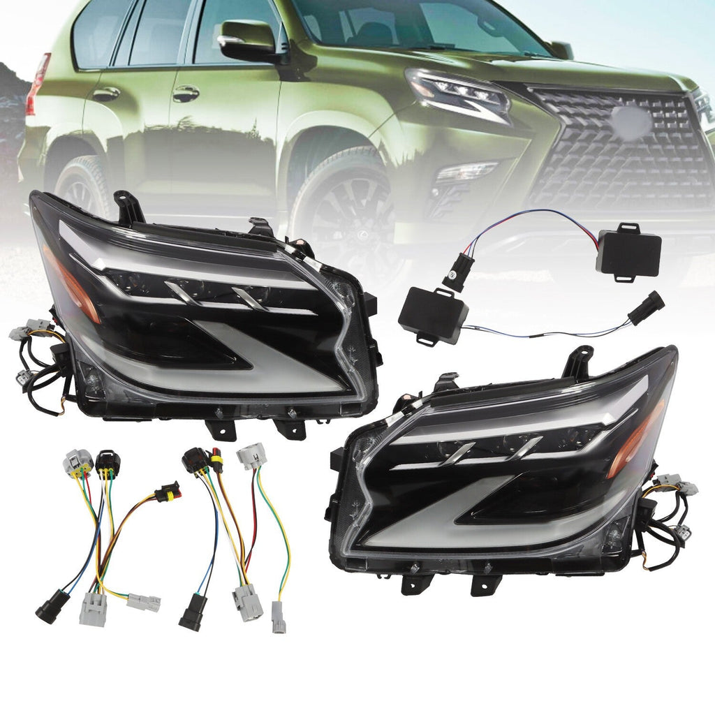 2014-2019 Lexus GX460 Full LED Headlights Left & Right Side Headlamps