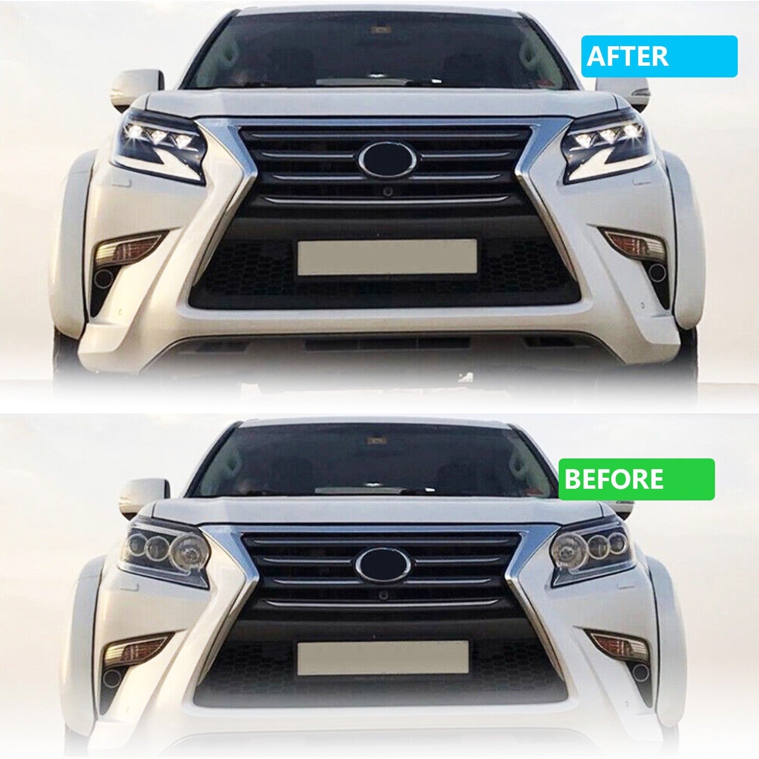 2014-2019 Lexus GX460 Full LED Headlights Left & Right Side Headlamps
