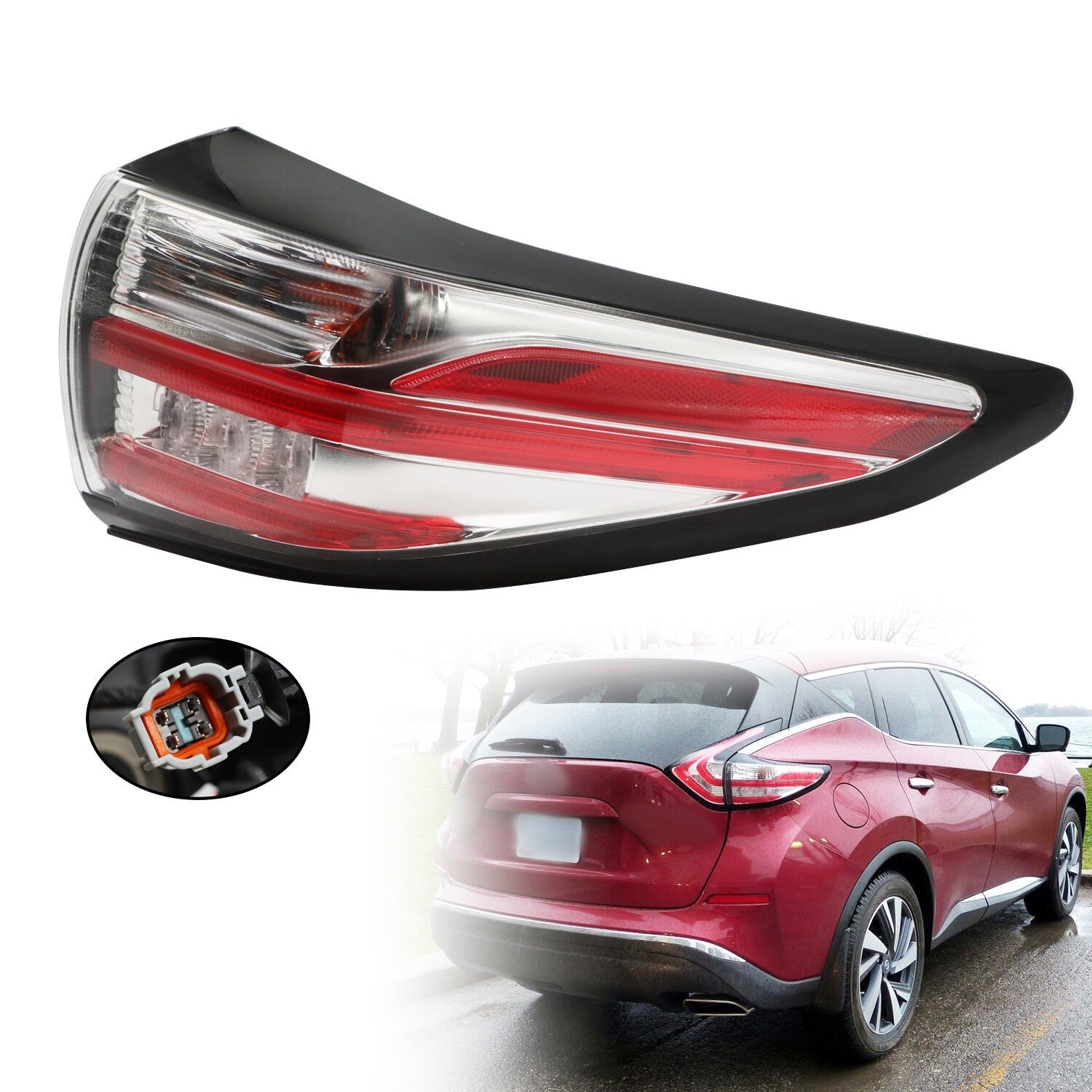 2015-18 Nissan Murano Rear Right Outer Tail Light 265505AA0B Passenger Side