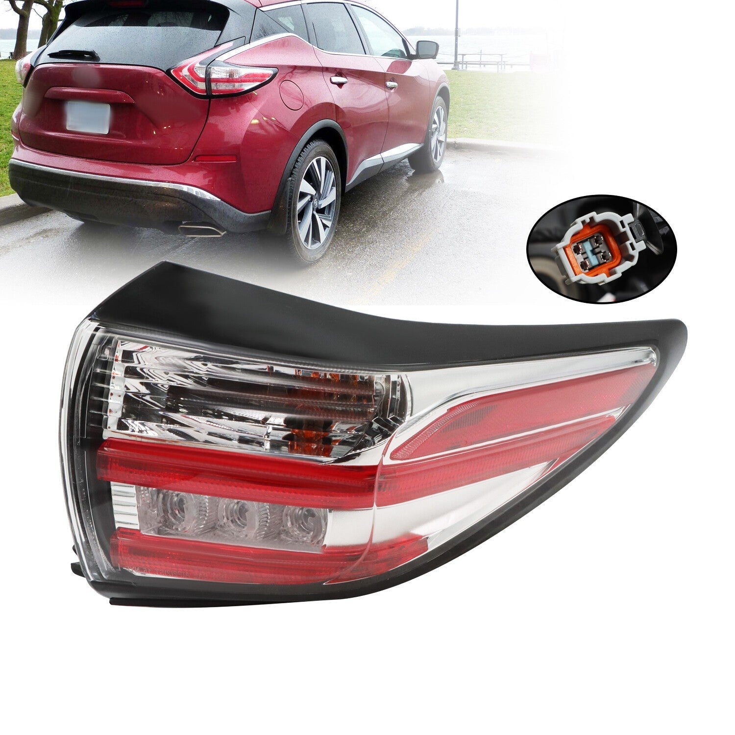 2015-18 Nissan Murano Rear Right Outer Tail Light 265505AA0B Passenger Side