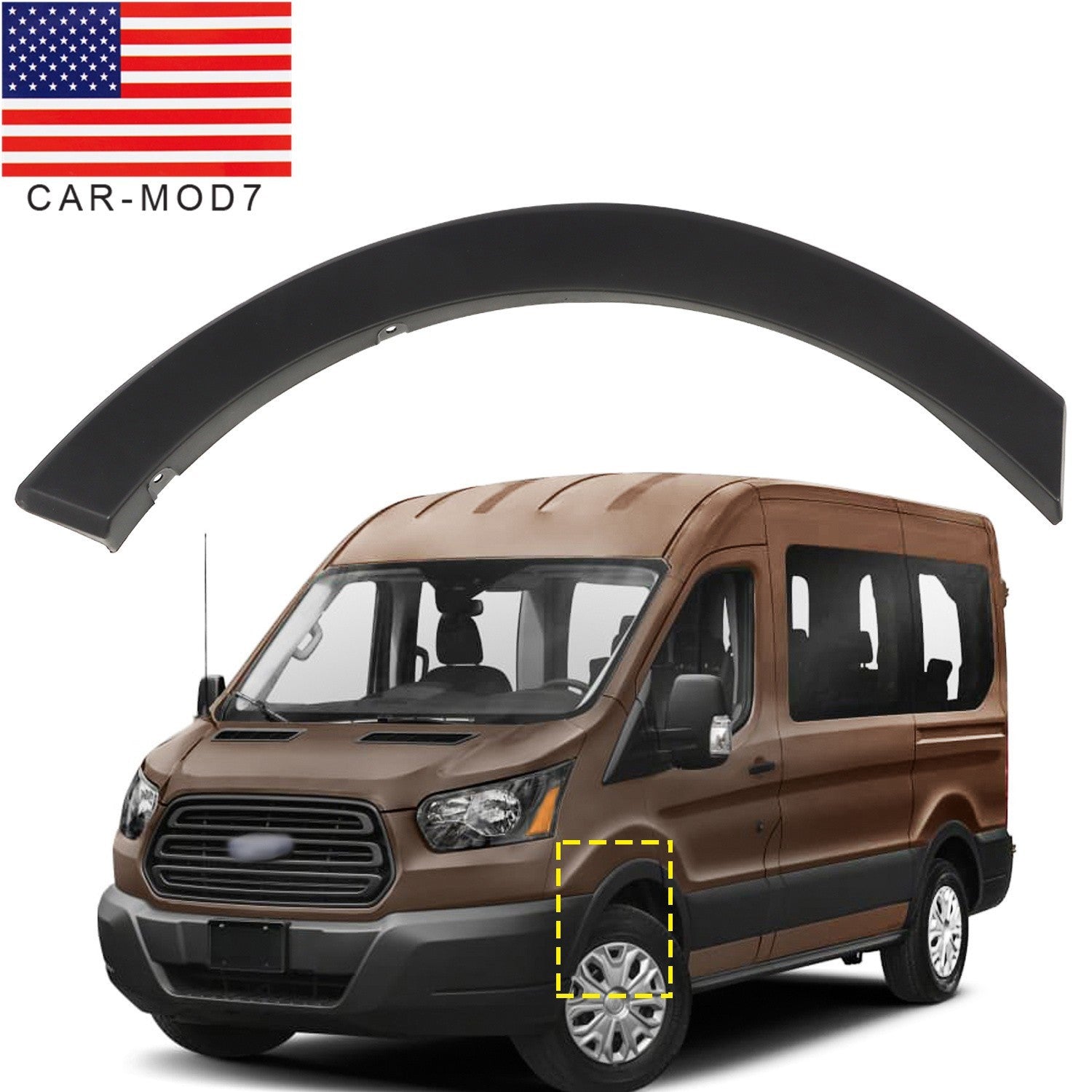 2015-24 Ford Transit 150-350HD Left Front Fender Flare Trim Molding