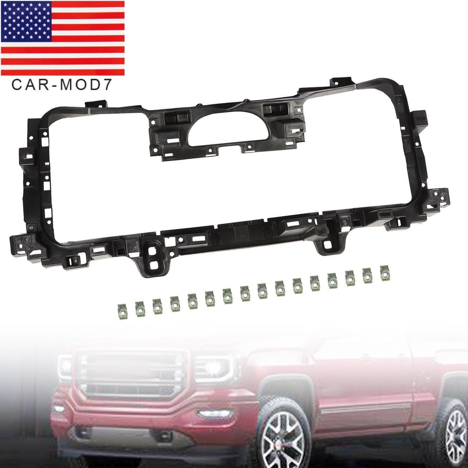 2014-2019 GMC Sierra 1500-3500 Bumper Grille Shutter Bracket 23267374