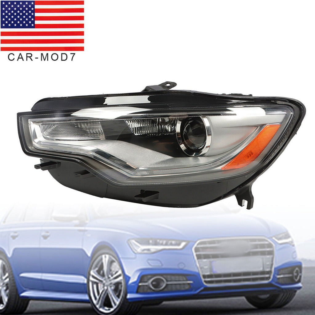 2012-2015 Audi A6 S6 HID LED DRL Projector Headlight Driver Side Without AFS