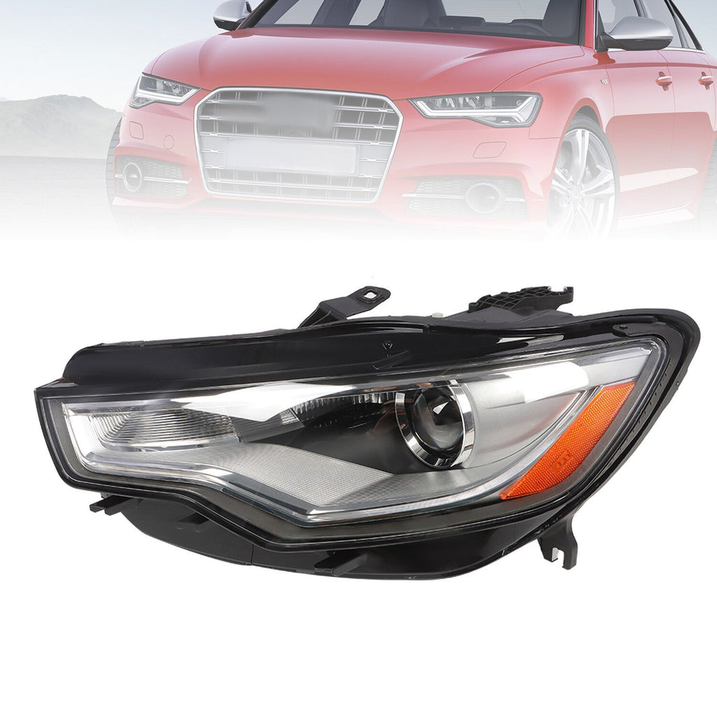 2012-2015 Audi A6 S6 HID LED DRL Projector Headlight Driver Side Without AFS