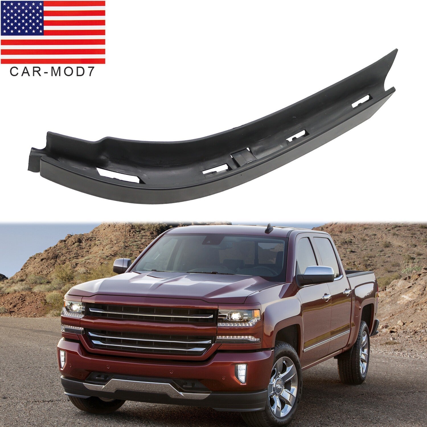 2016-2018 Chevy Silverado 1500 Front Left Driver Side Bumper Filler 84052264