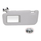 Toyota Corolla 2009-2013 Left Driver Gray Sun Visor w/ Mirror