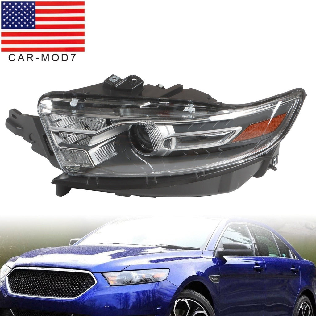 2013-2014 Ford Taurus Left Driver Gray Trim Projector Halogen Headlight