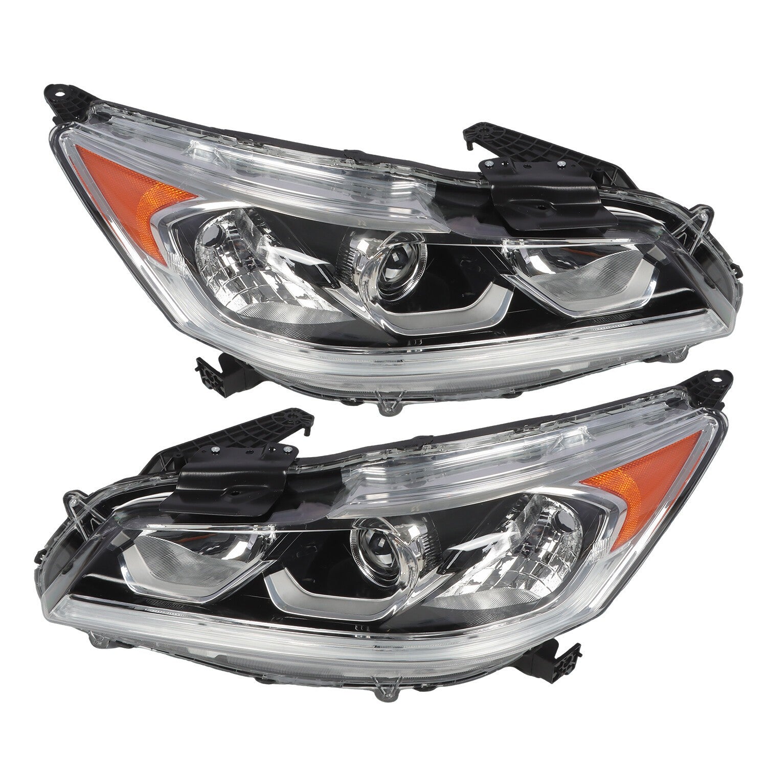 2016-2017 Honda Accord Sedan LED DRL Headlight Left & Right Side Set