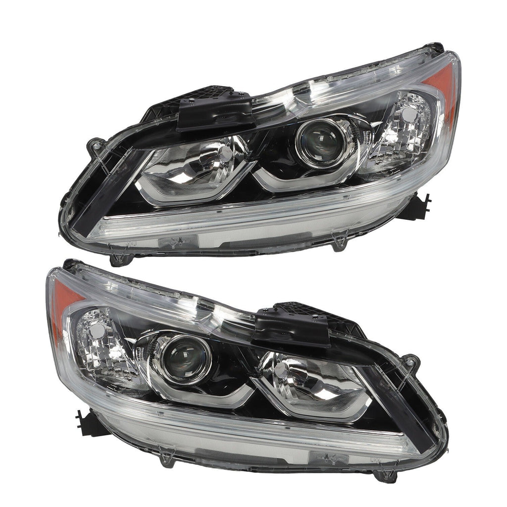 2016-2017 Honda Accord Sedan LED DRL Headlight Left & Right Side Set