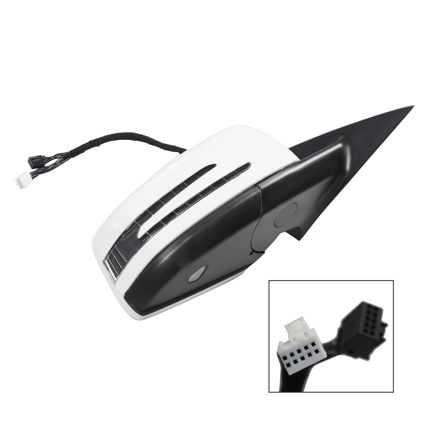2014-2018 Mercedes CLA250 White Heated Passenger Mirror w/ Blind Spot Sensor