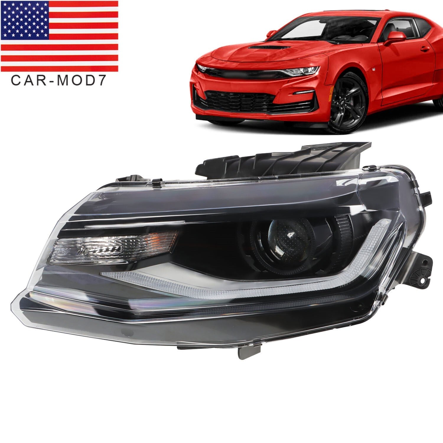 2016-2022 Chevy Camaro HID Xenon Headlight Driver Side No Level Control