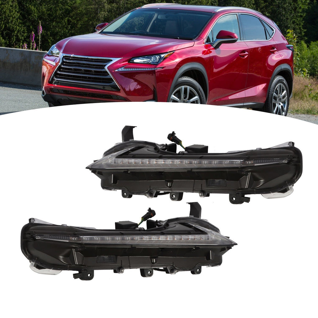 2015-21 Lexus NX200t/300/300h Left & Right Fog Light DRL Daytime Running Lights