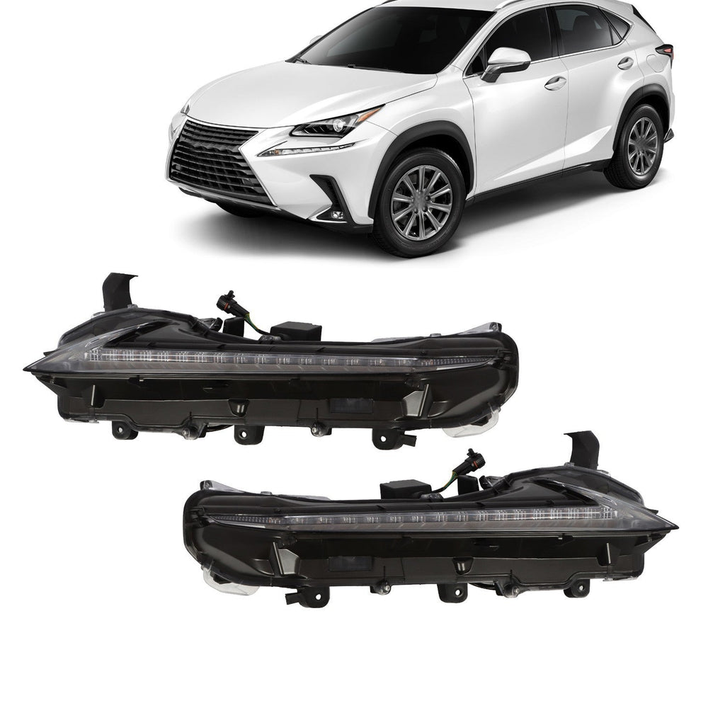 2015-21 Lexus NX200t/300/300h Left & Right Fog Light DRL Daytime Running Lights