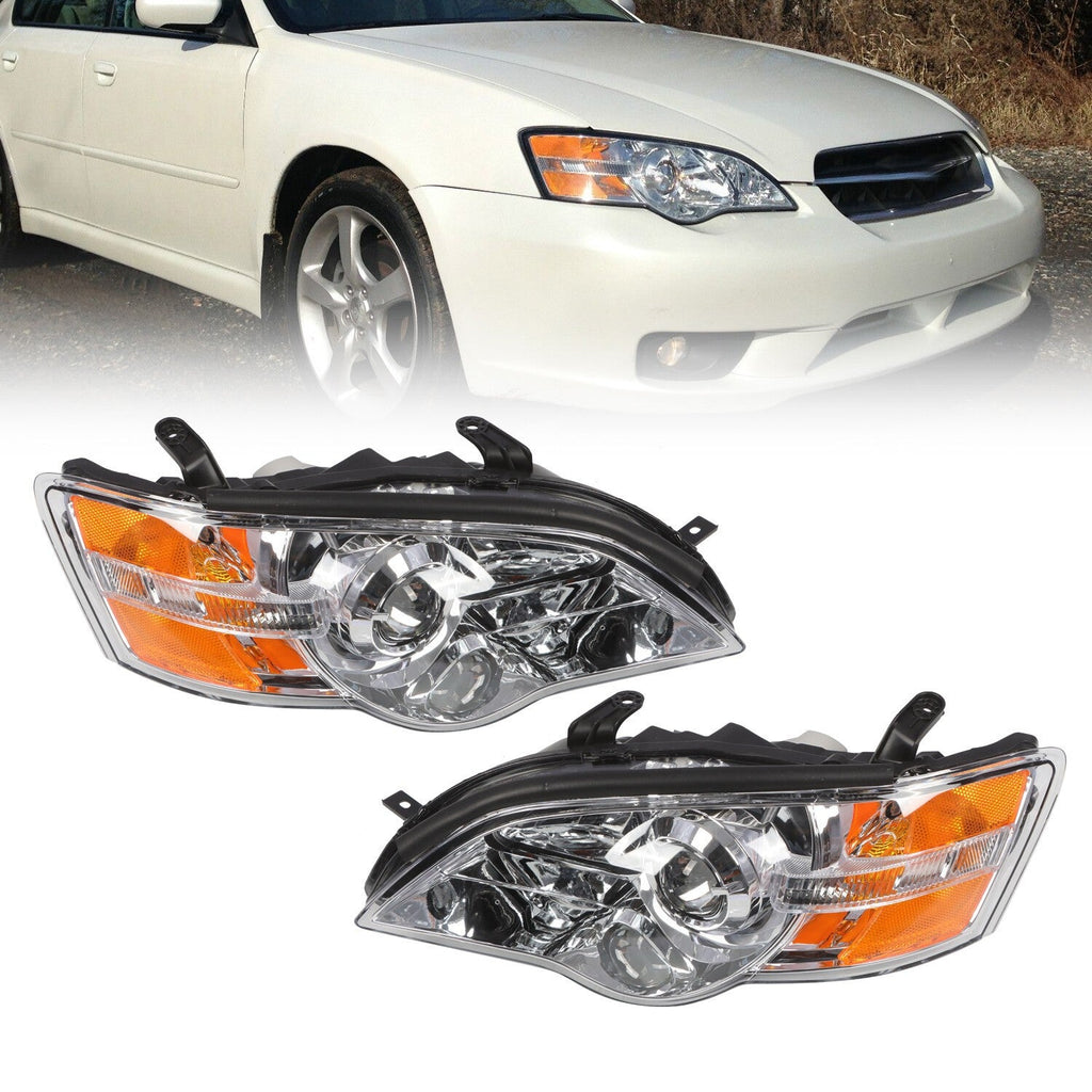 2006-2007 Subaru Legacy Outback Halogen Headlight Set Left & Right Pair