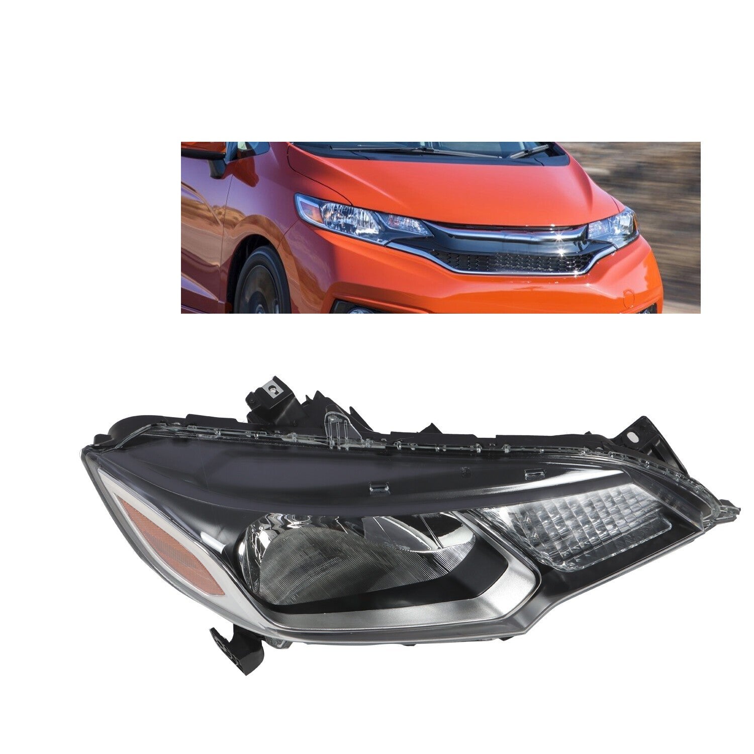 2015-2017 Honda Fit Passenger Side Headlight Headlamp EX DX EX-L LX SE
