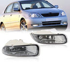 2003-04 Toyota Corolla Fog Lights Clear Lens Bumper Driving Lamps Pair