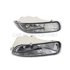 2003-04 Toyota Corolla Fog Lights Clear Lens Bumper Driving Lamps Pair