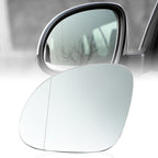 2009-2017 VW Tiguan Left Heated Side Mirror Glass with Backing Plate
