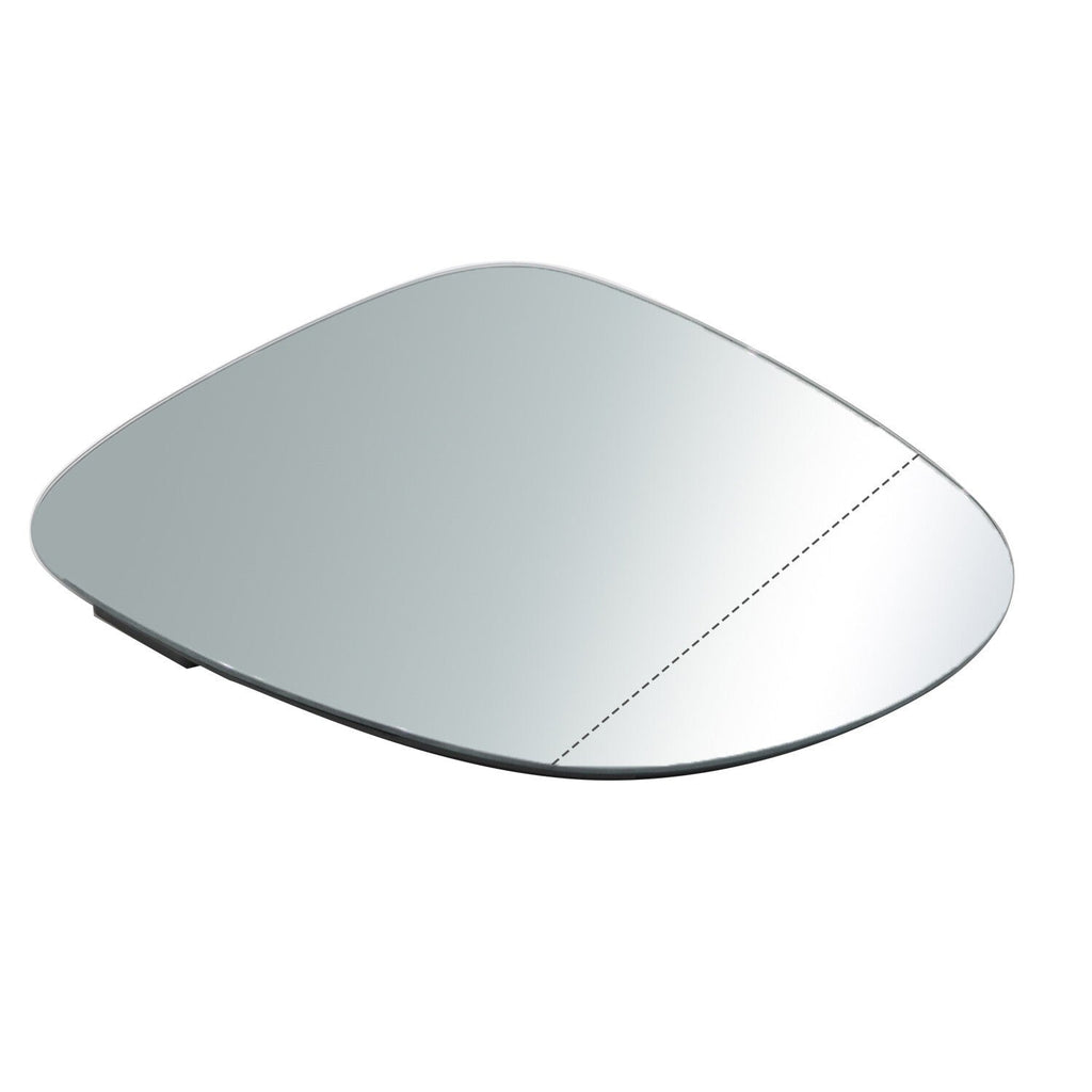 2009-2017 VW Tiguan Left Heated Side Mirror Glass with Backing Plate
