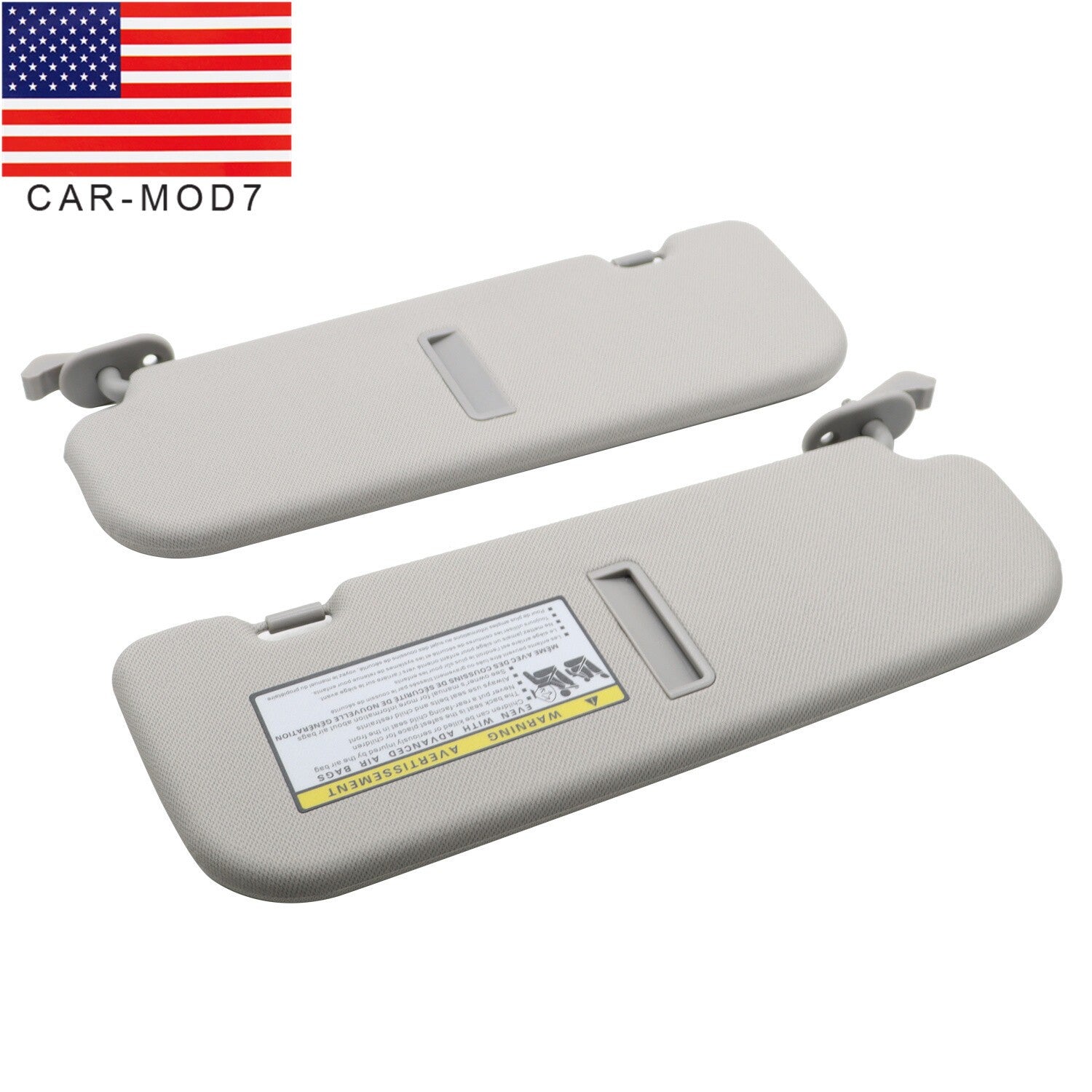 2011-2016 Hyundai Elantra Gray Sun Visor Pair Right & Left Side