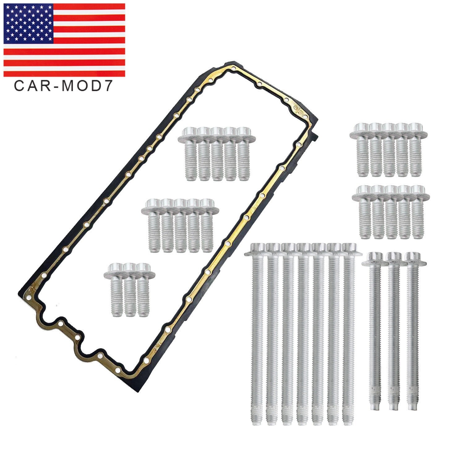 BMW E90 E82 N52 N53 Oil Pan Gasket Set with Bolts Kit 11132210959