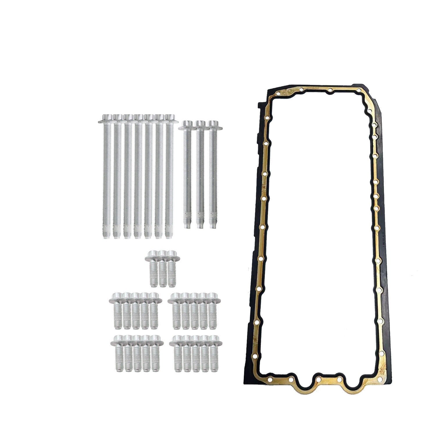BMW E90 E82 N52 N53 Oil Pan Gasket Set with Bolts Kit 11132210959