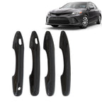 2018-24 Toyota Camry Gloss Black Door Handle Cover Trim Overlay 4pc Set