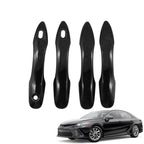2018-24 Toyota Camry Gloss Black Door Handle Cover Trim Overlay 4pc Set